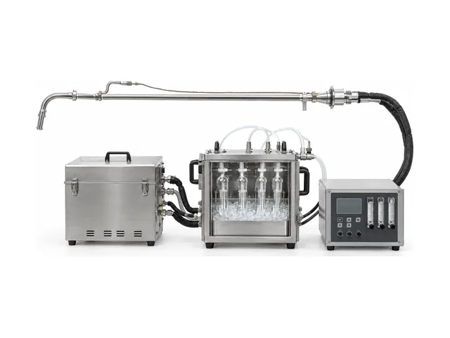 Isokinetic stack sampling train