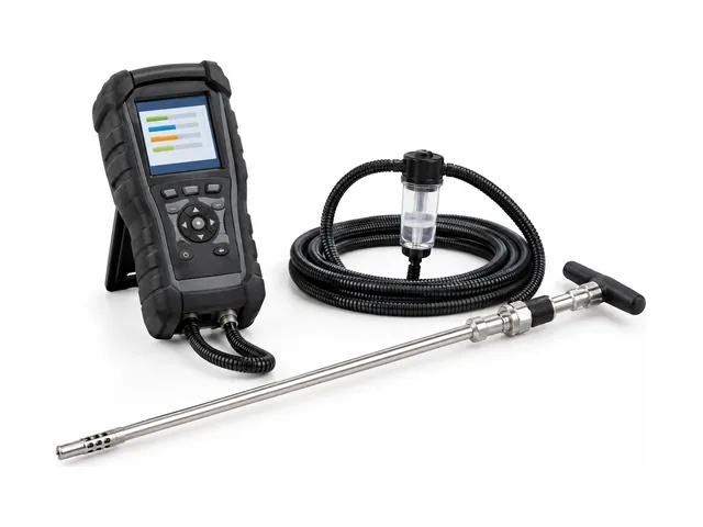 Portable flue gas analyser